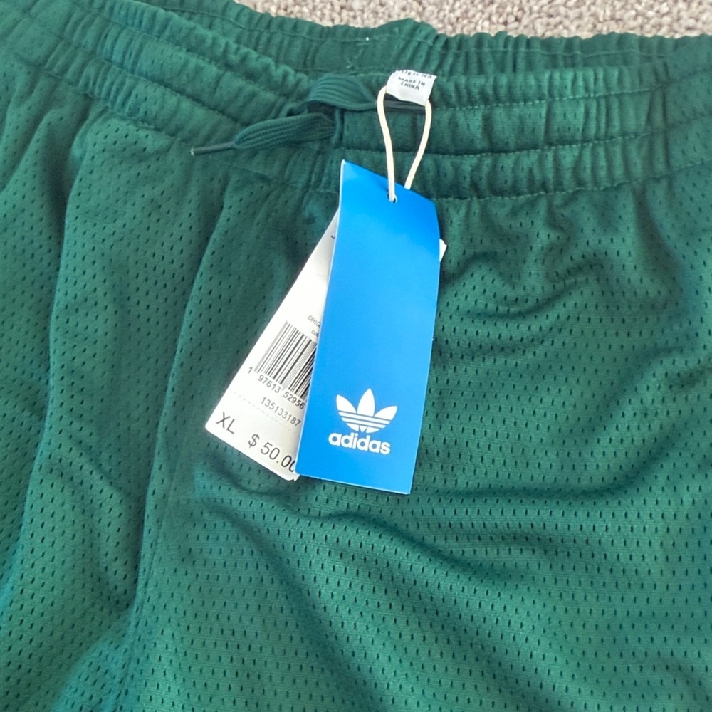 Adidas Dark Green Athletic Shorts - Picture 5 of 5